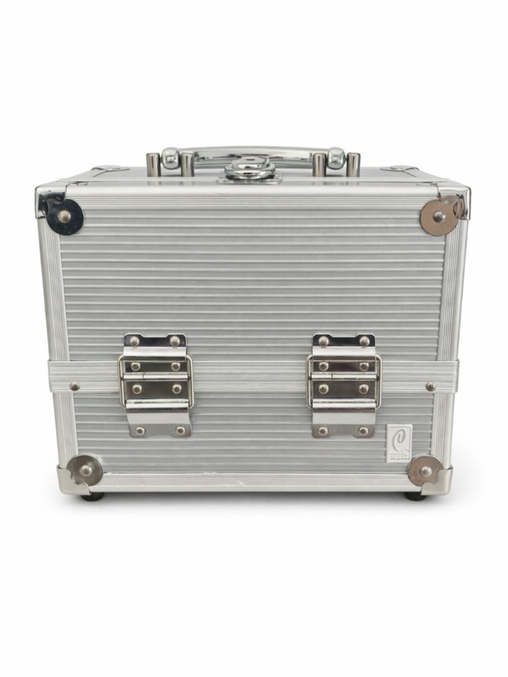 Caboodles Silver Aluminum Makeup Train Case Organizer